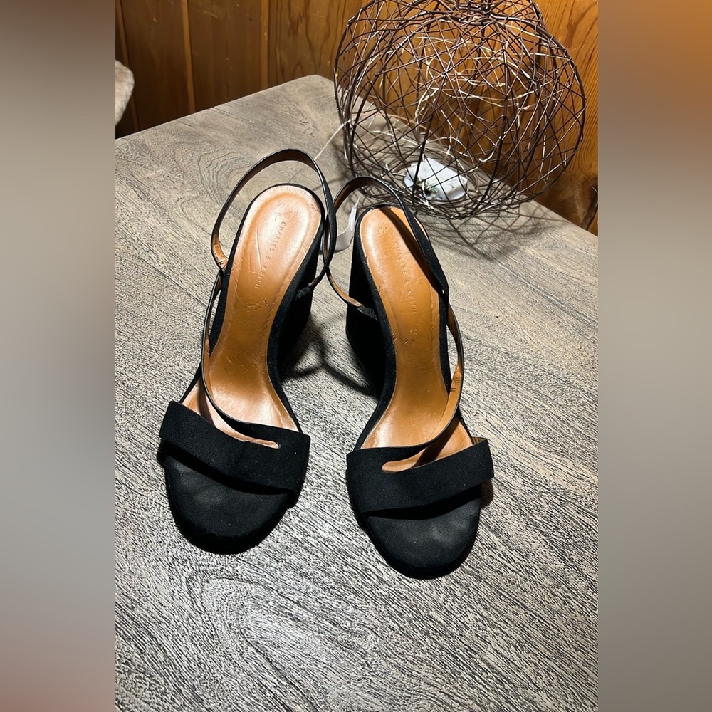Elegant Black Women's Slingback Heels